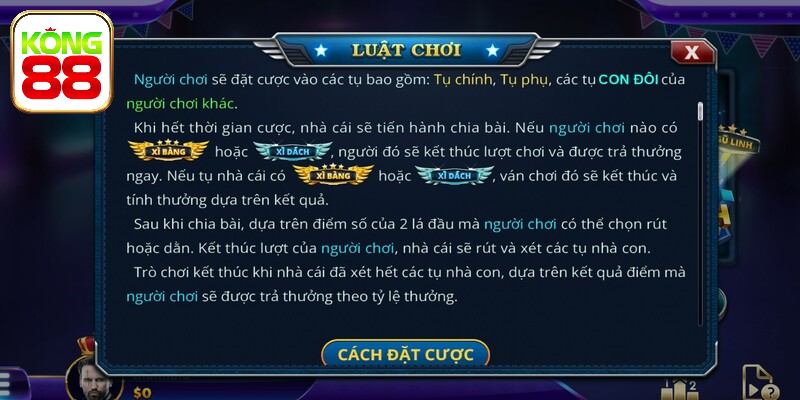 Diễn biến một ván chơi xì dách từ A đến Z theo luật