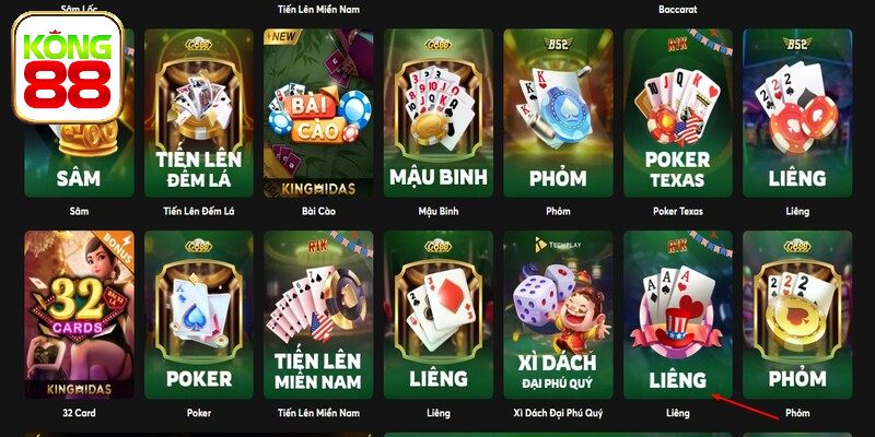 Giới thiệu tổng quan chung về liêng Kong88
