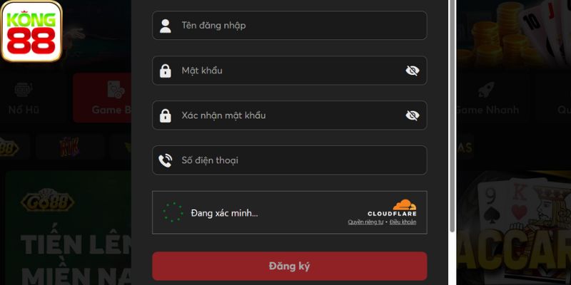Hướng dẫn đăng ký đánh bài xì tố Kong88
