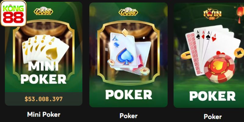Lợi ích khi chọn chơi poker Kong88