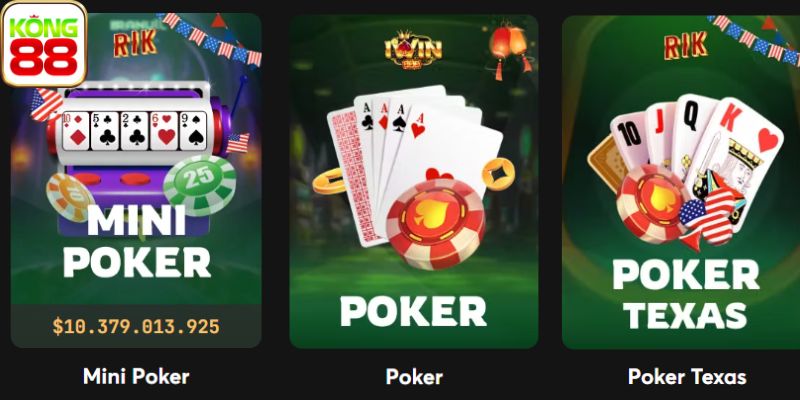 Nhận khuyến mãi siêu hời khi chơi poker Kong88