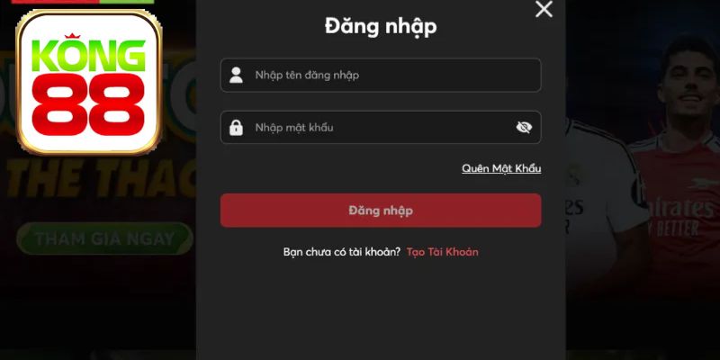 Hướng dẫn đăng nhập Kong88 chính xác đầy đủ nhất cho người mới